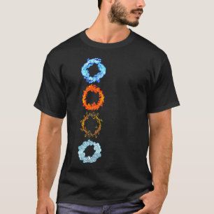 Four Elements Air Earth Fire Water Ancient Alchemy T-Shirt