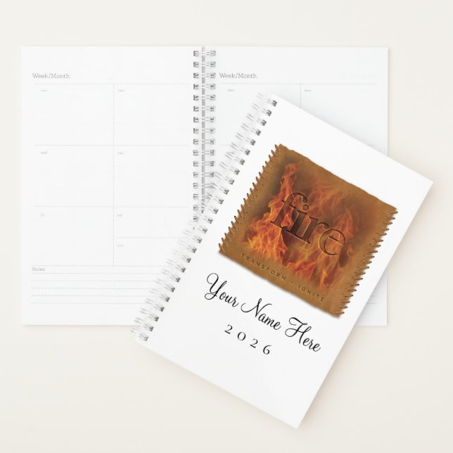 Four Elements - FIRE - Personalized Day Planner (Display)