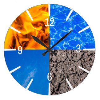 Four Elements Large Clock