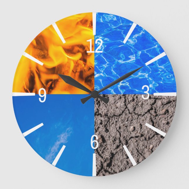 Four Elements Large Clock (Front)