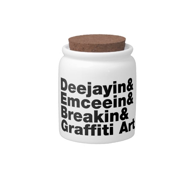 Four Elements of Hip Hop Candy Jar (Front)
