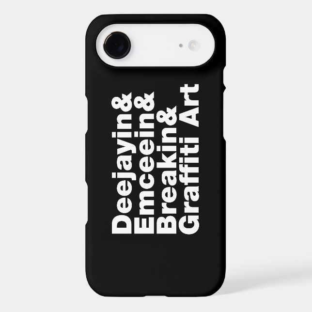 Four Elements of Hip Hop Iphone Case (Back)