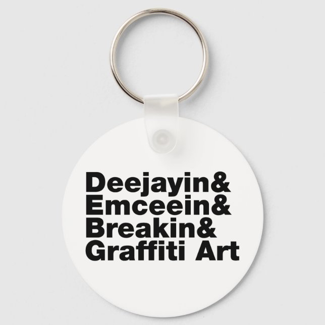 Four Elements of Hip Hop Keychain (Front)