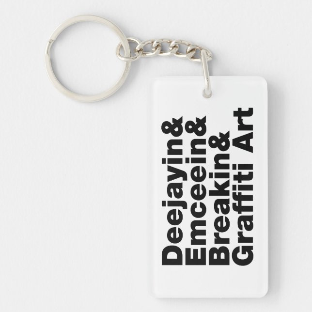 Four Elements of Hip Hop Keychain (Front)