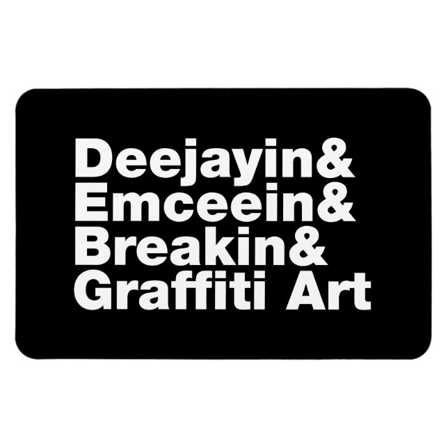 Four Elements of Hip Hop Magnet (Horizontal)