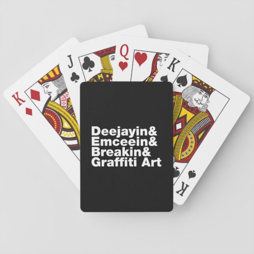 Four Elements of Hip Hop Playing Cards