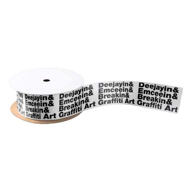 Four Elements of Hip Hop Satin Ribbon (Spool)