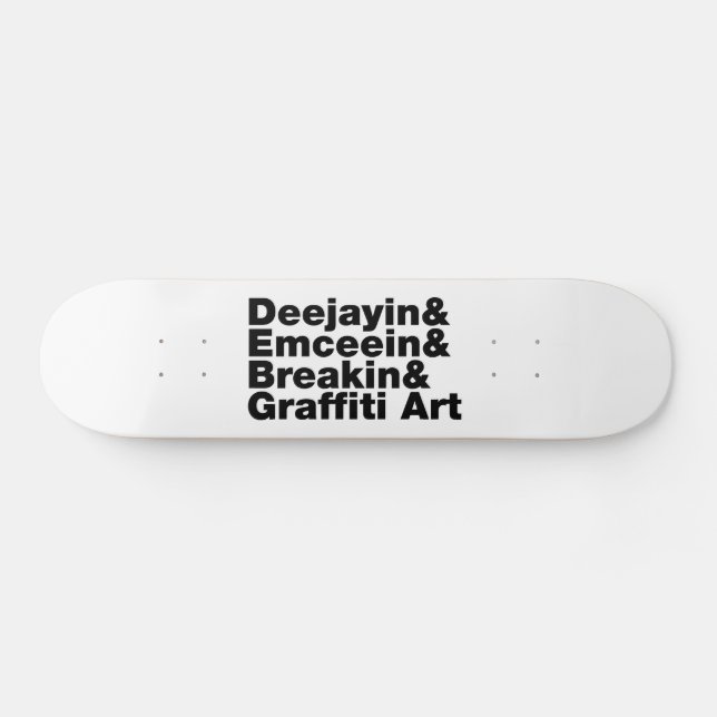 Four Elements of Hip Hop Skateboard Deck (Horz)