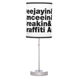 Four Elements of Hip Hop Table Lamp