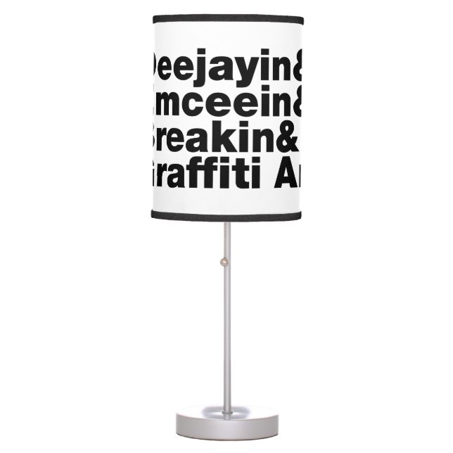 Four Elements of Hip Hop Table Lamp (Front)