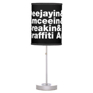 Four Elements of Hip Hop Table Lamp