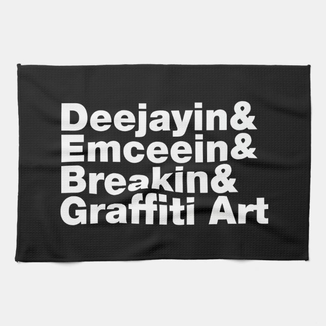 Four Elements of Hip Hop Towel (Horizontal)
