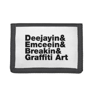 Four Elements of Hip Hop Trifold Wallet