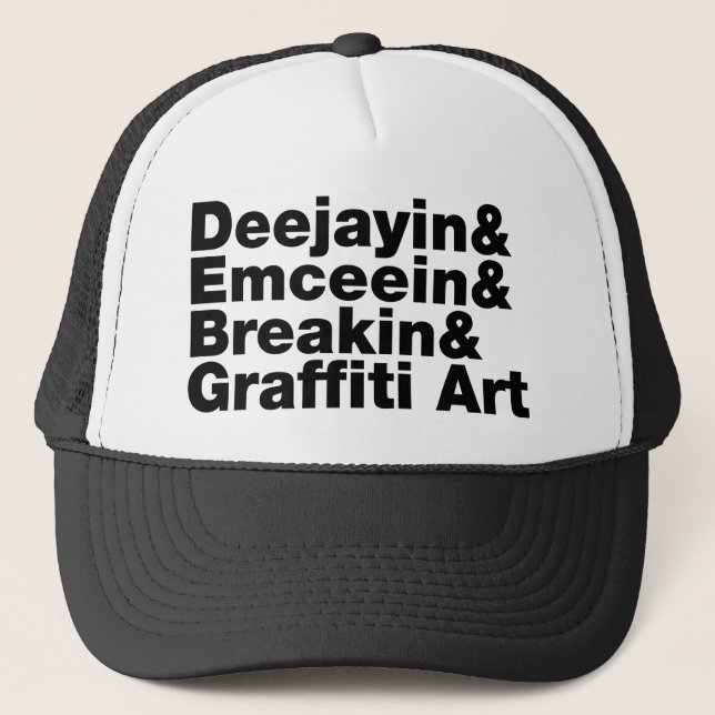 Four Elements of Hip Hop Trucker Hat (Front)
