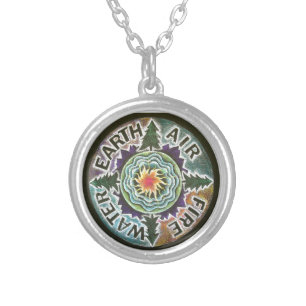 Four Elements Pendant Necklace- Earth Day Honoring