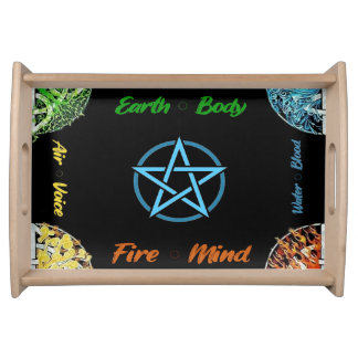 Four Elements Pentacle serving tray