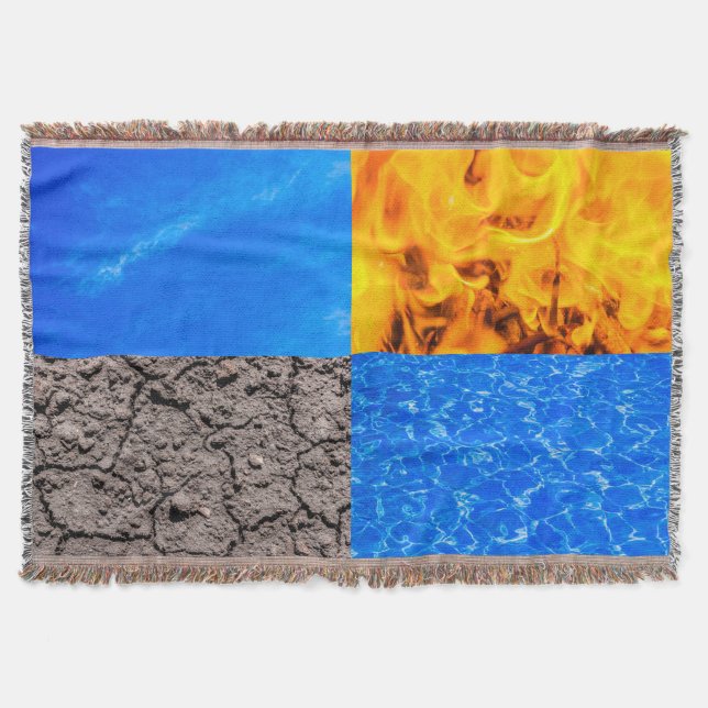 Four Elements Throw Blanket (Front)
