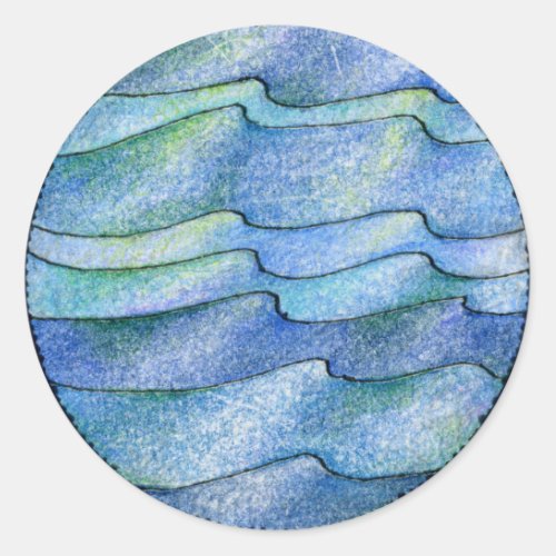 Four Elements Water Classic Round Sticker