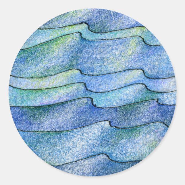 Four Elements Water Classic Round Sticker (Front)