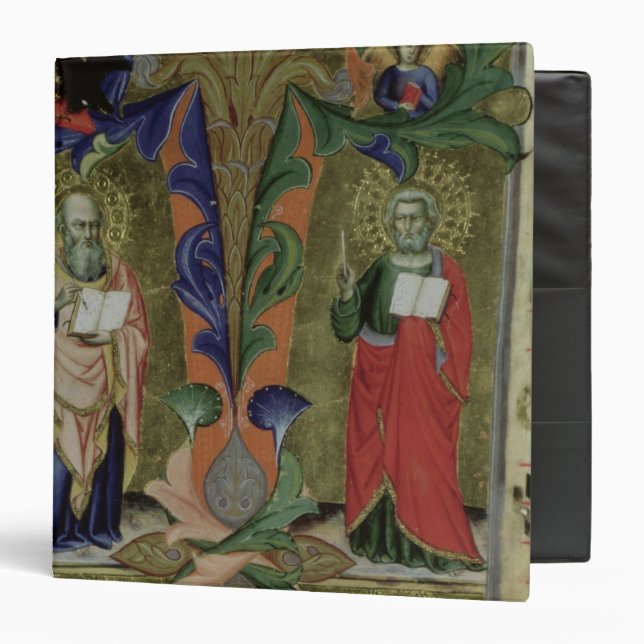 Four Evangelists, 14th century (vellum) 3 Ring Binder (Front/Inside)
