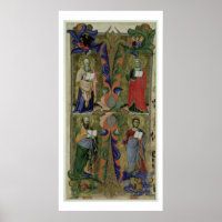Four Evangelists, 14th century (vellum)