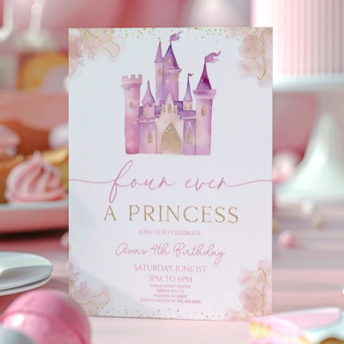 Four Ever A Princess Castle 4th Birthday Party