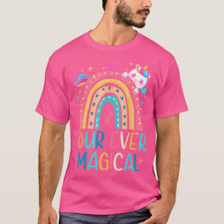 Four Ever Magical 4 Years Old 4Th Birthday Girl Un T-Shirt