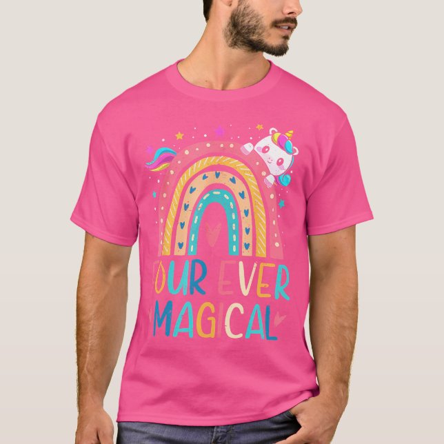 Four Ever Magical 4 Years Old 4Th Birthday Girl Un T-Shirt (Front)