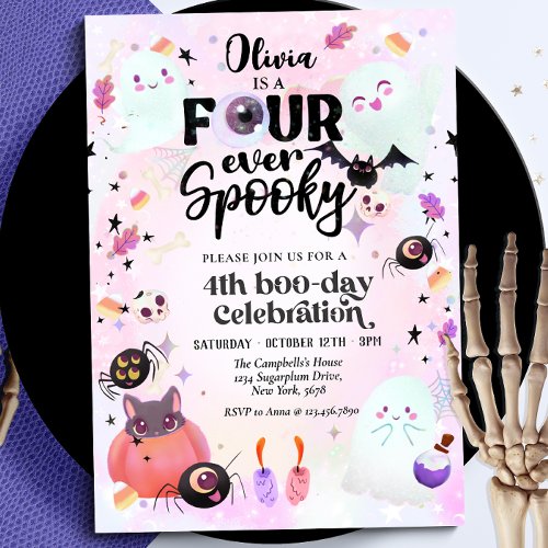 Four ever spooky invitation