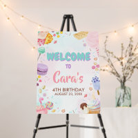 Four Ever Sweet Birthday Party Welcome Sign