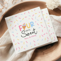 Four Ever Sweet Ice Cream 4th Birthday Party