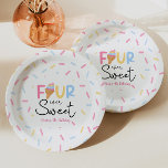 Four Ever Sweet Ice Cream 4th Birthday Party Paper Plates<br><div class="desc">These are Four Ever Sweet Ice Cream First 4th Birthday Party Paper Plates!</div>