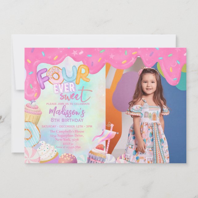 four ever sweet invitation (Front)