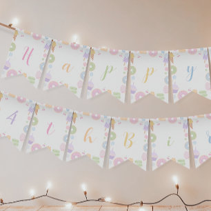 Four Ever Sweet Theme Girl 4th Birthday Banner