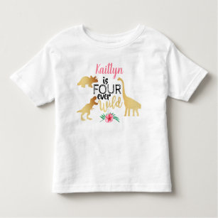 4th Birthday 2nd 3rd 4th 5th Fourth Birthday Boy or Girl Personalized Dinosaur appliqu\u00e9 shirt Monogrammed