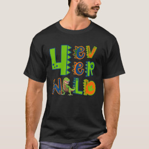 Four Ever Wild Dinosaur T Shirt