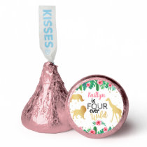 Four Ever Wild Girls 4th Birthday Party Hershey®'s Kisses®