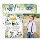 Four Ever Wild Party Animals Safari Boy Birthday I