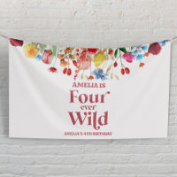Four Ever Wild Wildflower 4th Birthday Party