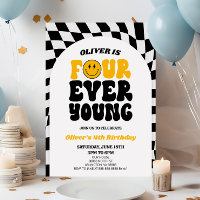 Four Ever Young Retro First 4th Birthday Party