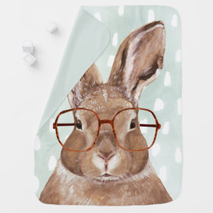 Four-Eyed Forester Bunny Rabbit Baby Blanket