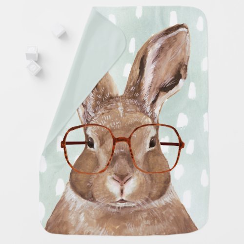 Four_Eyed Forester  Bunny Rabbit Baby Blanket