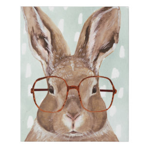 Four-Eyed Forester   Bunny Rabbit Faux Canvas Print