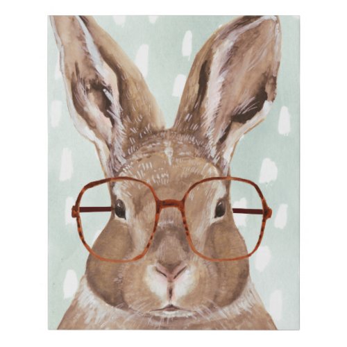 Four_Eyed Forester  Bunny Rabbit Faux Canvas Print