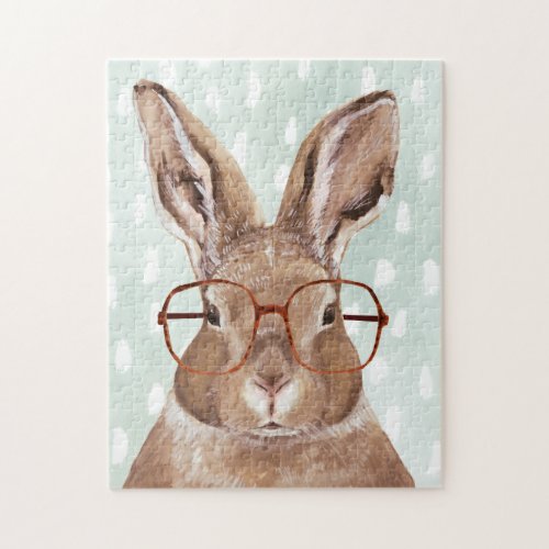 Four_Eyed Forester  Bunny Rabbit Jigsaw Puzzle