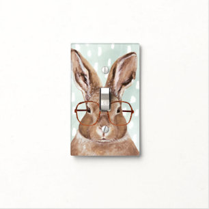 Four-Eyed Forester Bunny Rabbit Light Switch Cover