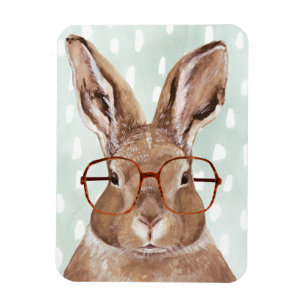 Four-Eyed Forester   Bunny Rabbit Magnet