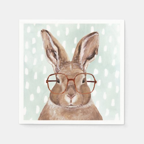 Four_Eyed Forester  Bunny Rabbit Napkins