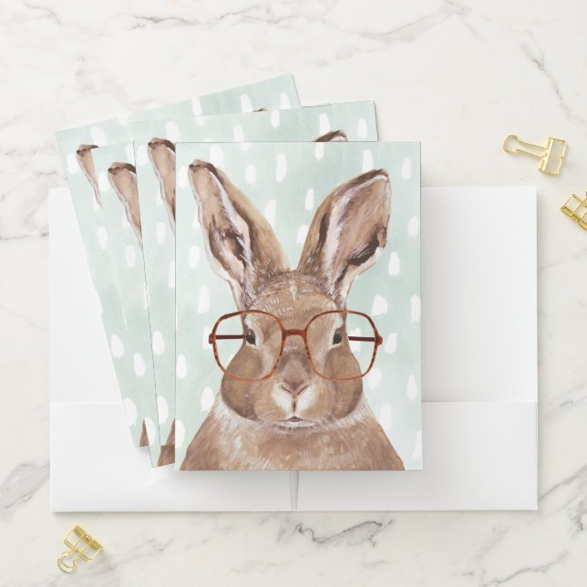 Four-Eyed Forester | Bunny Rabbit Pocket Folder (In Situ)