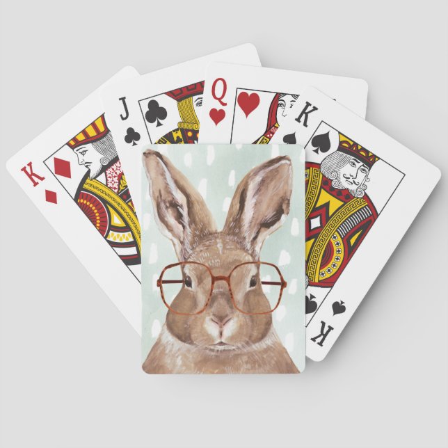 Four-Eyed Forester | Bunny Rabbit Poker Cards (Back)
